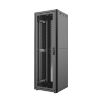 MIRSAN Шкаф 19", 16U, GTN, перфорированная дверь, 600x1000 мм, максимально 1000 кг, черный (MR.GTN16U61DE.01_PRF63)