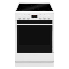 Hansa Cooker electrical glass-ceramic, 65L, 50x60cm, display, convection, white (FCCW58208)
