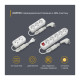 Сетевой удлинитель Electrum C-ES-1787 5.0m, 3 роз, white (C-ES-1787)