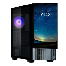 Zalman Computer case Z10 DS, without PSU, 2xUSB3.0, 1хUSB Type-C, 2х120mm, 1x120mm ARGB, TG Side Panel, ATX, Monitor, balck (Z10DSBLACK)