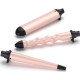 BaByliss Мультистайлер Curl & Wave Trio Styler, 58Вт, темп.режимов-2, 180°C, 210°C , термо коврик, перчатка , керамика, черно-розовый (MS750E)