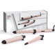 BaByliss Мультистайлер Curl & Wave Trio Styler, 58Вт, темп.режимов-2, 180°C, 210°C , термо коврик, перчатка , керамика, черно-розовый (MS750E)