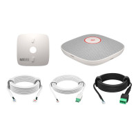 Poly Studio A2 desktop microphone, 4x Uni-mic, 4.3 m radius, 2x Euroblock, white (B22X4AA)