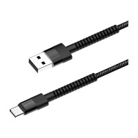 Дата кабель USB 2.0 AM to USB-C 1.0m 2.4А black ColorWay (CW-CBUC063-BK)