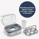 Beurer Severin egg cooker 420W, electronic control, for 6 eggs, sound., signal, plastic, white (EK3164)