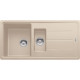 Franke Kitchen Sink Basis fragranite, rectang., with drainboard, 970х500х200mm, bowl - 2, over-mounted, beige (114.0720.001)