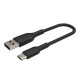 Belkin сable USB-A > USB-C charge/data, 0.15m, Type-C, PVC, black (CAB001BT0MBK)