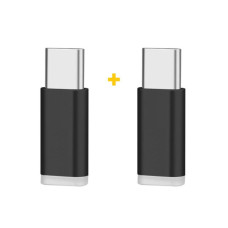 Переходник Micro 5P F to USB-C M 2PCS black XoKo (XK-AC010-BK2)