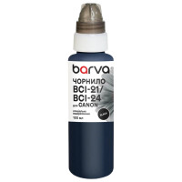 Чернила Barva Canon BCI-21/BCI-24, 100 мл, special, water-soluble, Black (C24-280)