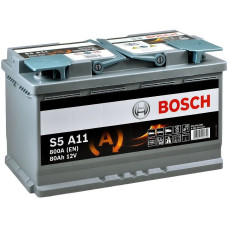 Bosch Акумулятор S5 AGM 12В 80А·год 800А R+ (0 092 S5A 110) (0092S5A110)