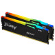 Модуль памяти для компьютера DDR5 16GB (2x8GB) 5600 MHz Beast RGB Kingston Fury (ex.HyperX) (KF556C40BBAK2-16)