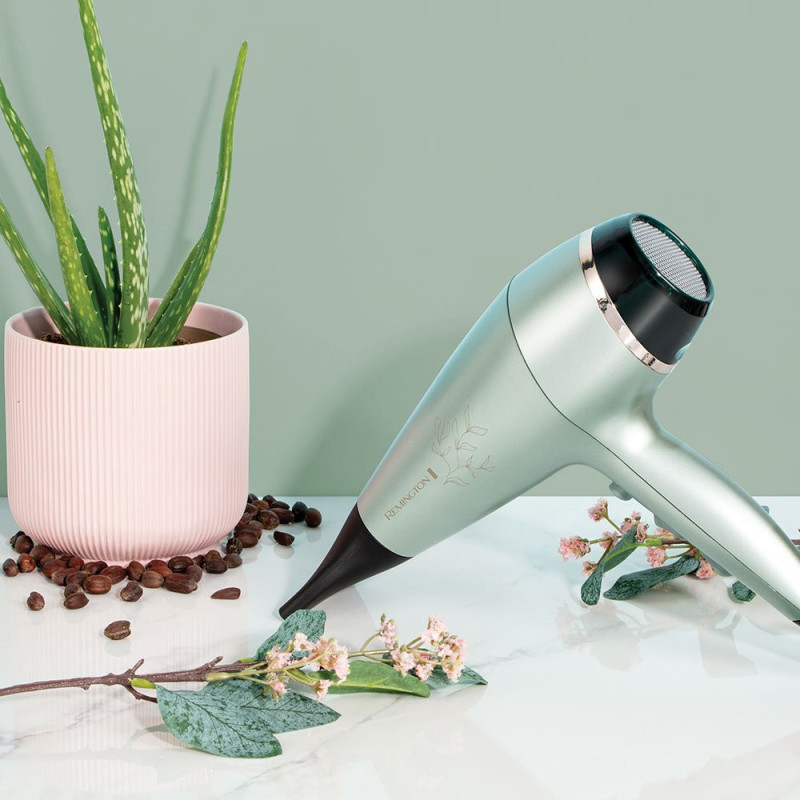 Remington Фен Botanicals, 2300Вт, режимов-3, дифузор, иониз-я, хол. обдув, мятный (AC5860)