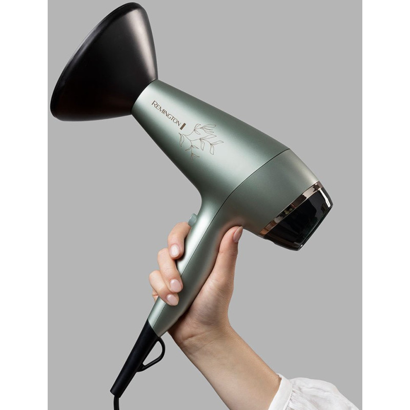 Remington Фен Botanicals, 2300Вт, режимов-3, дифузор, иониз-я, хол. обдув, мятный (AC5860)