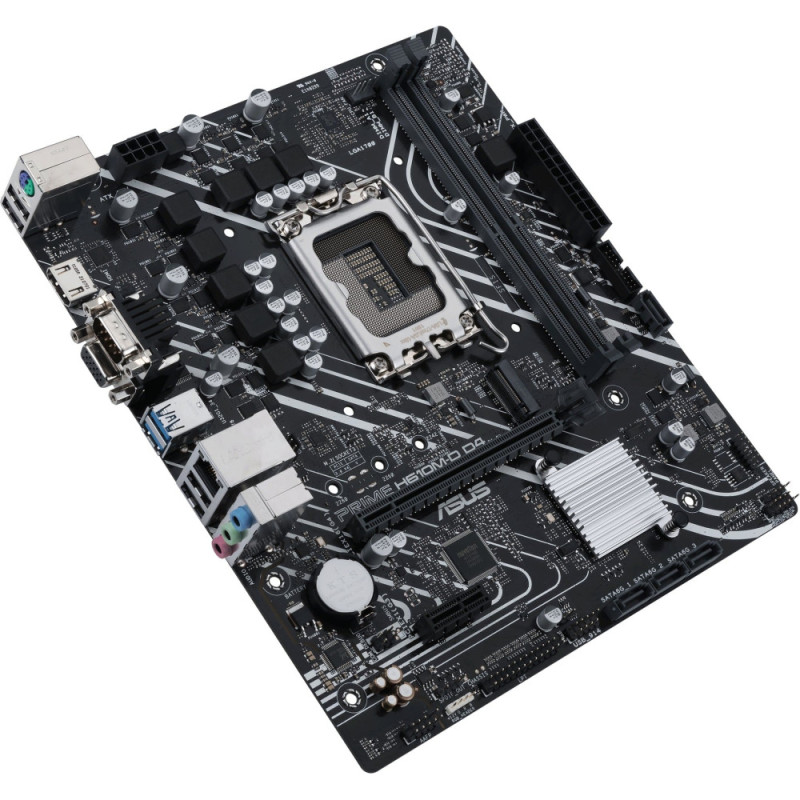 ASUS Материнcкая плата PRIME H610M-D D4 s1700 H610 2xDDR4 M.2 HDMI D-Sub mATX (90MB1A00-M0EAY0)