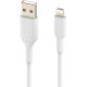 Belkin сable USB-A > Lightning charge/data, 1m, PVC, (2 Pack), white (CAA001BT1MWH2PK)