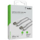 Belkin сable USB-A > Lightning charge/data, 1m, PVC, (2 Pack), white (CAA001BT1MWH2PK)