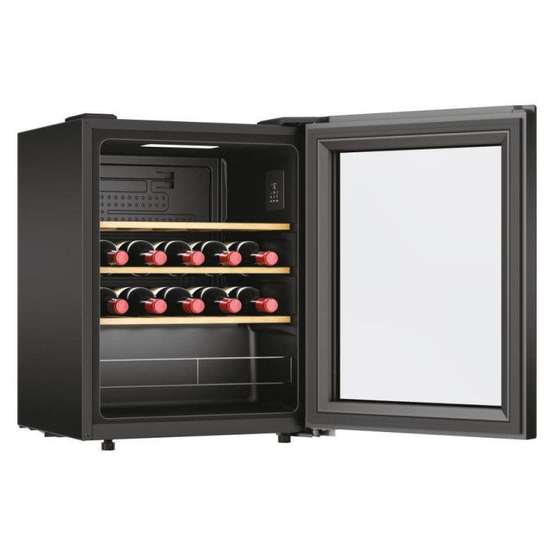Candy Wine cooler, 63x45.6х47.5, ref.-73L, 1 zone, bottles -23, ST, display, black (CWC023)