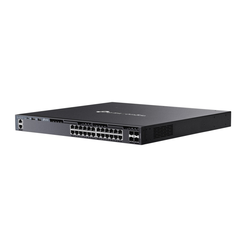 TP-Link Комутатор SG6428XHP 24xGE (24xPoE), 4xSFP+, 720Вт, Керований L3