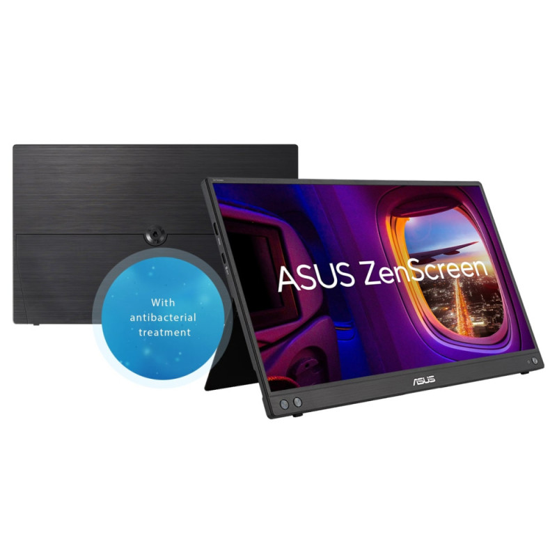 ASUS Monitor portable 15.6  ZenScreen MB16AHV mHDMI, 2xUSB-C, IPS, Cover