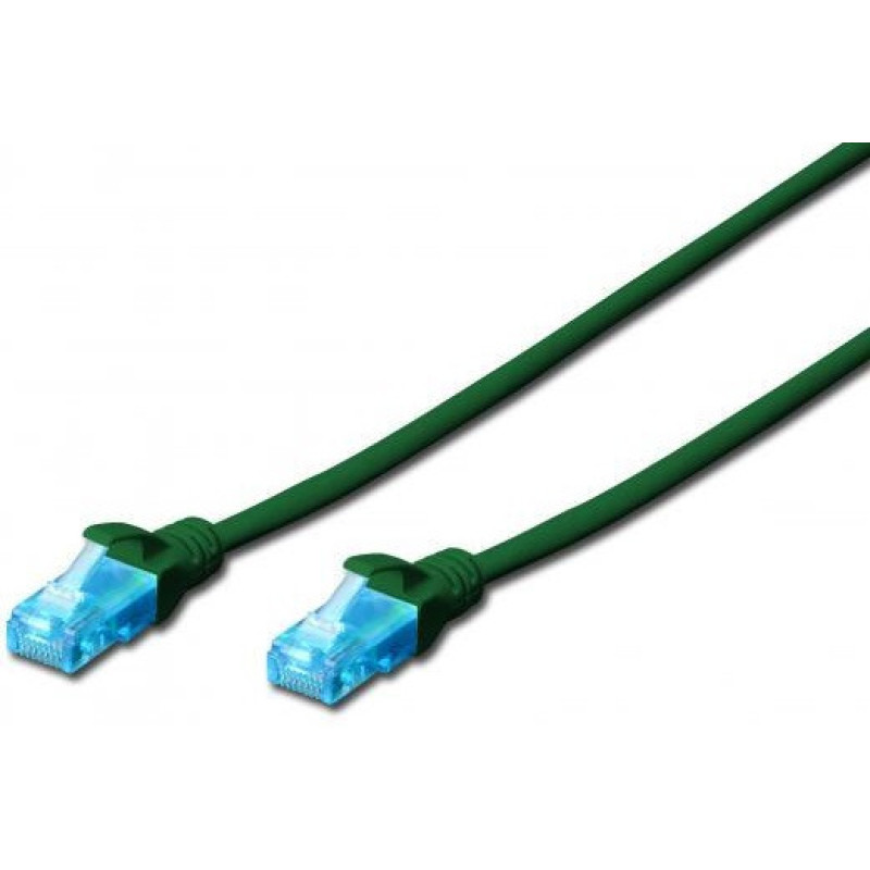 2E Патч-корд 2E CAT 5e, UTP, 1м, 26AWG, RJ45, 7/0.16, Cu, LSZH, зелений (2E-PC5ECU-1LSZH-GRN)