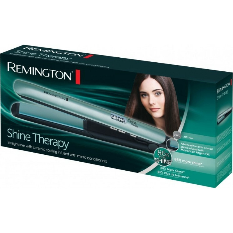 Remington Випрямляч Shine Therapy, >300Вт, 150-230С, дисплей, кераміка, металік (S8500)