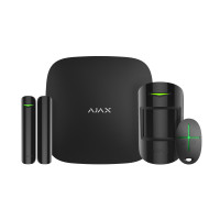 Ajax StarterKit 2 security alarm system, hub2, motionprotect, doorprotect, spacecontrol, jeweller, wireless, black (000023479)