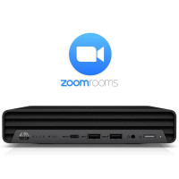 Poly Компьютер персональный неттоп Mini Conference G9 PC с Zoom Rooms, Intel i7-12700T, 16GB, F256GB, Wi-Fi 6E, BT 5.3, Win10IoT, черный (9C422AW)