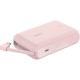 Belkin Power Bank 10000mAh, Integrated Cable USB-C, pink (BPB021HQPK)