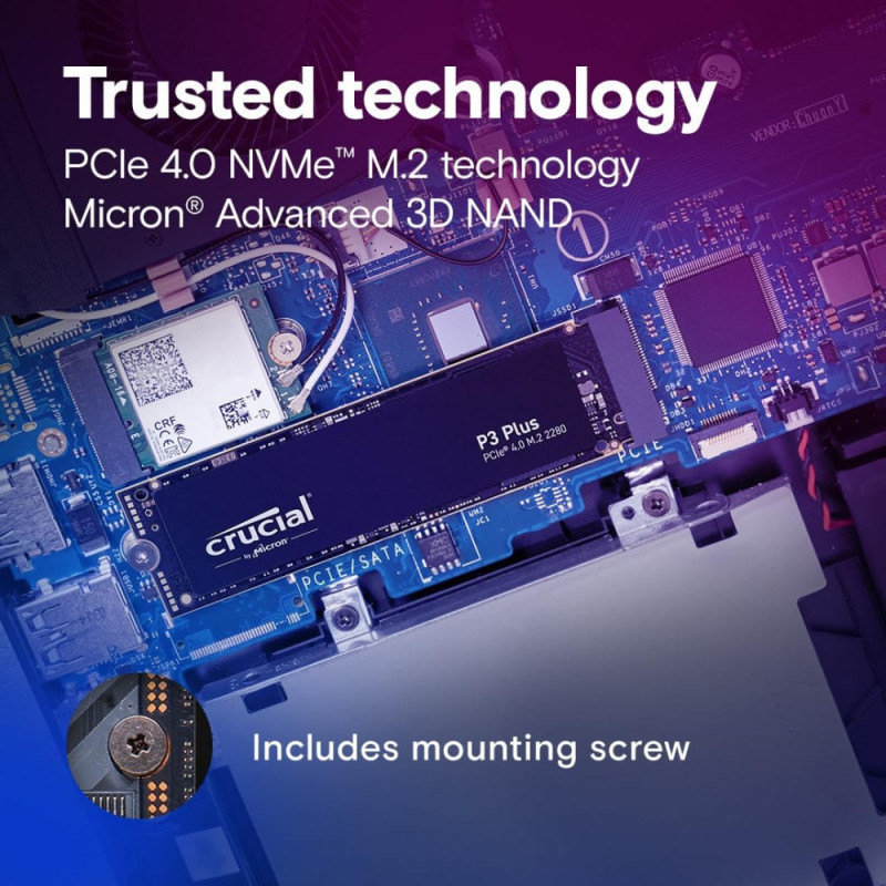 Micron SSD Crucial M.2 4TB PCIe 4.0 P3 Plus (CT4000P3PSSD8)