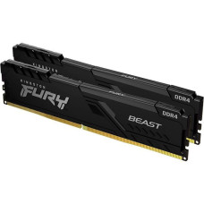 Kingston Memory DDR4 32GB KIT (16GBx2) 3733 FURY Beast Black (KF437C19BB1K2/32)