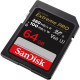Карта памяти SanDisk 64GB SD class 10 UHS-I U3 V60 R280/W100MB/s Extreme PRO (SDSDXEP-064G-GN4IN)