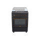 ARDESTO Cooker combined Line-R, 53L, 60x60cm, convection, cast-iron, lamp, LPG conversion set (gas cylinder connection), black (FSCF-C606B)
