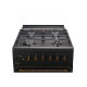 ARDESTO Cooker combined Line-R, 53L, 60x60cm, convection, cast-iron, lamp, LPG conversion set (gas cylinder connection), black (FSCF-C606B)