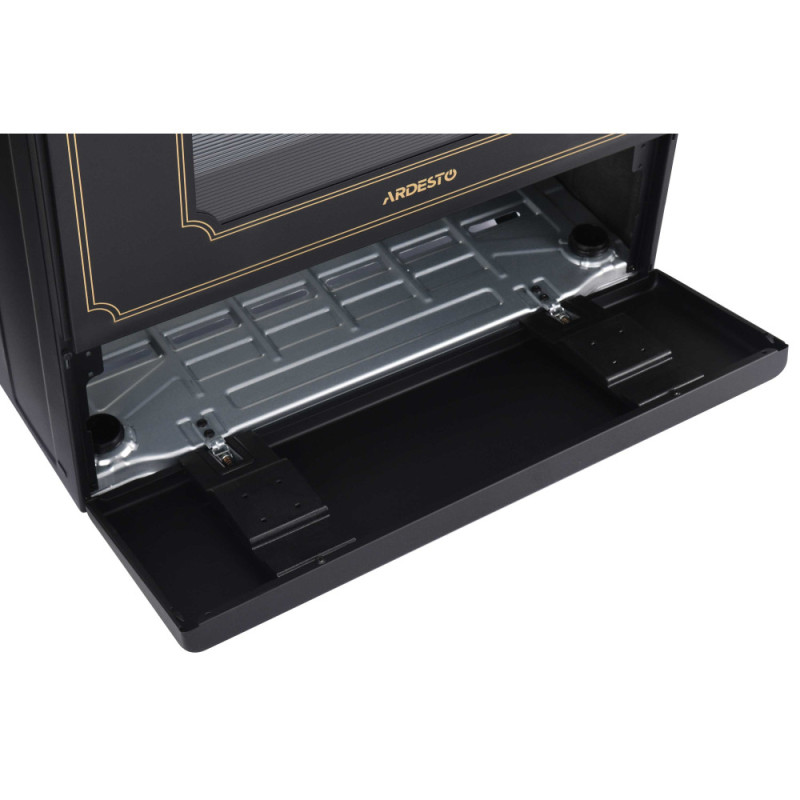 ARDESTO Cooker combined Line-R, 53L, 60x60cm, convection, cast-iron, lamp, LPG conversion set (gas cylinder connection), black (FSCF-C606B)