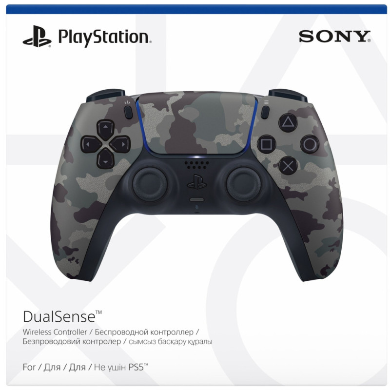 PlayStation Gamepad 5 DualSense BT, Grey Cammo (9423799)