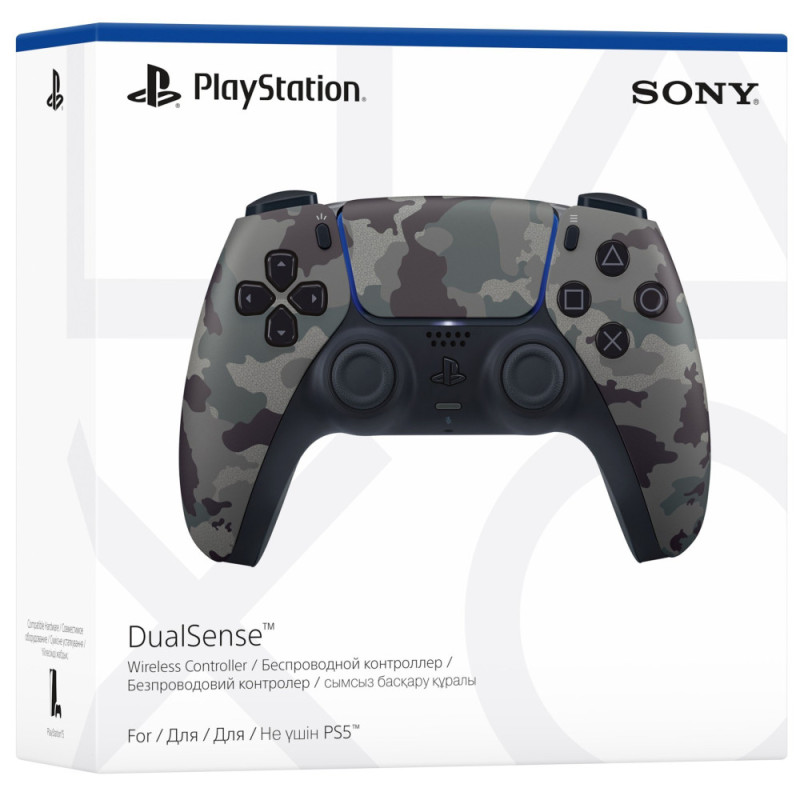 PlayStation Gamepad 5 DualSense BT, Grey Cammo (9423799)