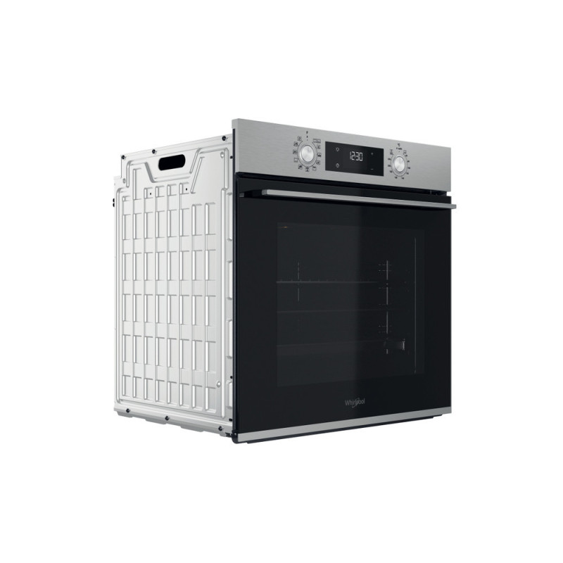 Whirlpool Духова шафа електрична, 71л, A+, дисплей, конвекція, телескопічні напрямні, нерж (OMK58HU1X)
