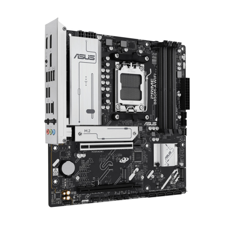 ASUS Материнcкая плата PRIME B850M-A WIFI sAM5 B850 4xDDR5 M.2 HDMI DP WiFi BT mATX (90MB1LN0-M0EAY0)
