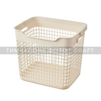ARDESTO Кошик для білизни Ardesto 38x29.5x33см, 26л, пластик PP, бежевий (ARHC2402BG)