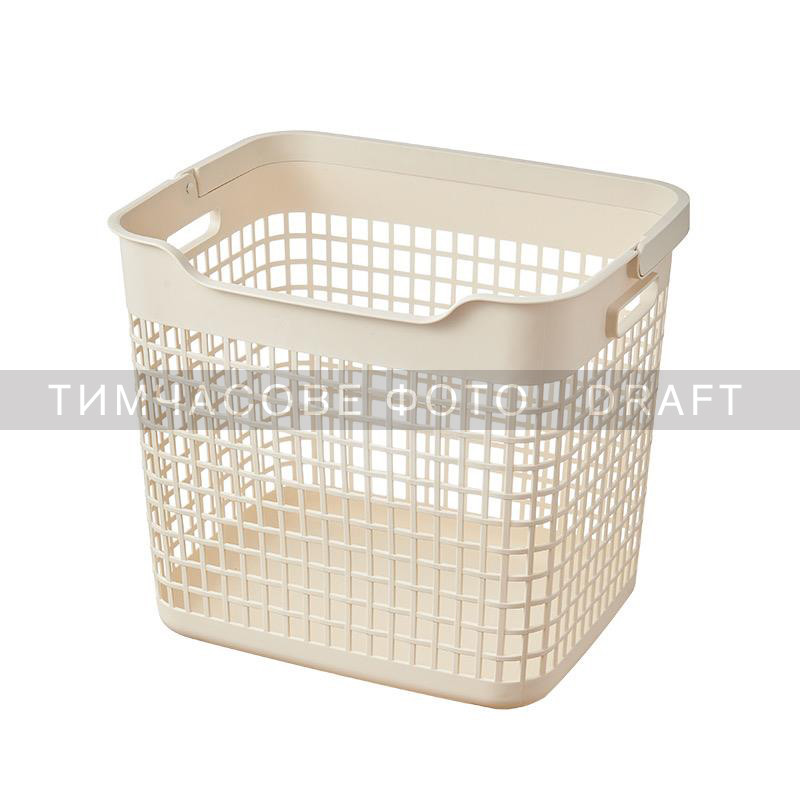 ARDESTO Кошик для білизни Ardesto 38x29.5x33см, 26л, пластик PP, бежевий (ARHC2402BG)