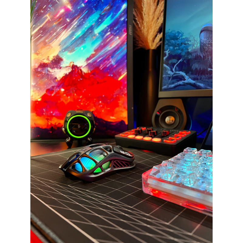 GravaStar Миша Mercury M2, BT/WL/USB-A, RGB, чорний (GRAVASTARM2_BLK)