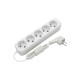 Сетевой удлинитель Electrum C-ES-1792 2.0m 5 роз, white (C-ES-1792)
