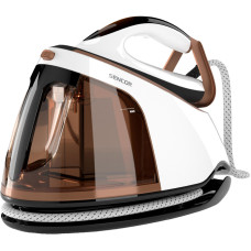 Sencor ironing Solutions, 3000W, 1500ml, steam boost -430g, constant steam - 160g, Anti-calc, ceramic soleplate, white-brown (SSI0950BZ)