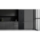 LG Refrigerator with bottom freezer, ref-277l, freez.-107l, 2doors, A++, inv., fresh zone, matte black (GW-B509FXFW)