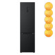 LG Refrigerator with bottom freezer, ref-277l, freez.-107l, 2doors, A++, inv., fresh zone, matte black (GW-B509FXFW)