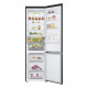 LG Refrigerator with bottom freezer, ref-277l, freez.-107l, 2doors, A++, inv., fresh zone, matte black (GW-B509FXFW)