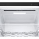 LG Refrigerator with bottom freezer, ref-277l, freez.-107l, 2doors, A++, inv., fresh zone, matte black (GW-B509FXFW)