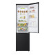 LG Refrigerator with bottom freezer, ref-277l, freez.-107l, 2doors, A++, inv., fresh zone, matte black (GW-B509FXFW)