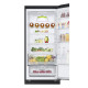 LG Refrigerator with bottom freezer, ref-277l, freez.-107l, 2doors, A++, inv., fresh zone, matte black (GW-B509FXFW)