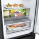 LG Refrigerator with bottom freezer, ref-277l, freez.-107l, 2doors, A++, inv., fresh zone, matte black (GW-B509FXFW)